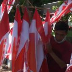 Penjual Pernak-Pernik Kemerdekaan Mulai Menjamur